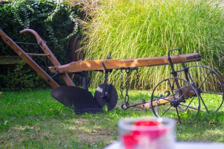 La Charrue à Sand, Hôtel Restaurant Alsace, Bas-Rhin, Jardin