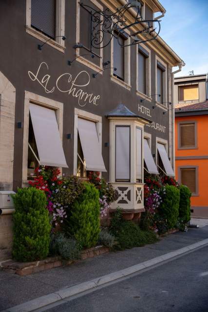 La Charrue à Sand, Hôtel Restaurant Alsace, Bas-Rhin, Devanture 