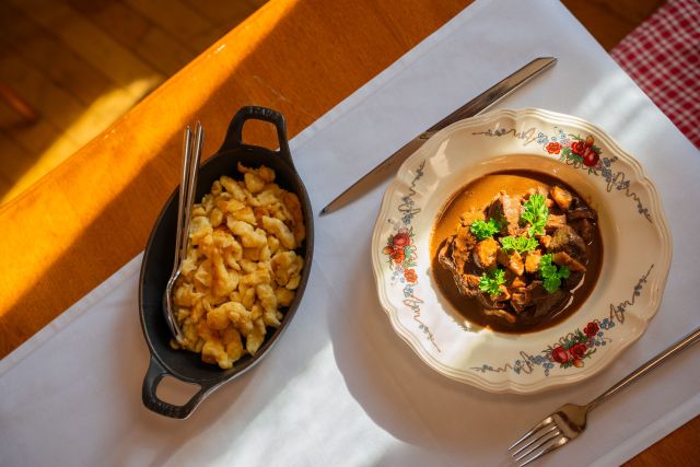 La Charrue à Sand, Hôtel Restaurant Alsace, Bas-Rhin, Plat 
